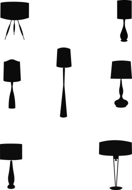 houeshold lambaları siluet retro tarzında