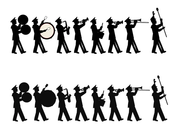 Banda de desfile — Vector de stock