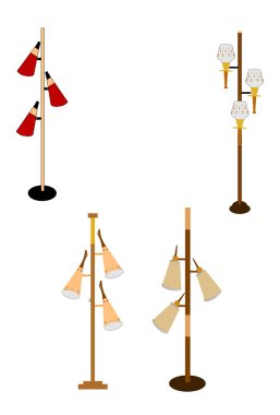 Vintage ev pole lambalar