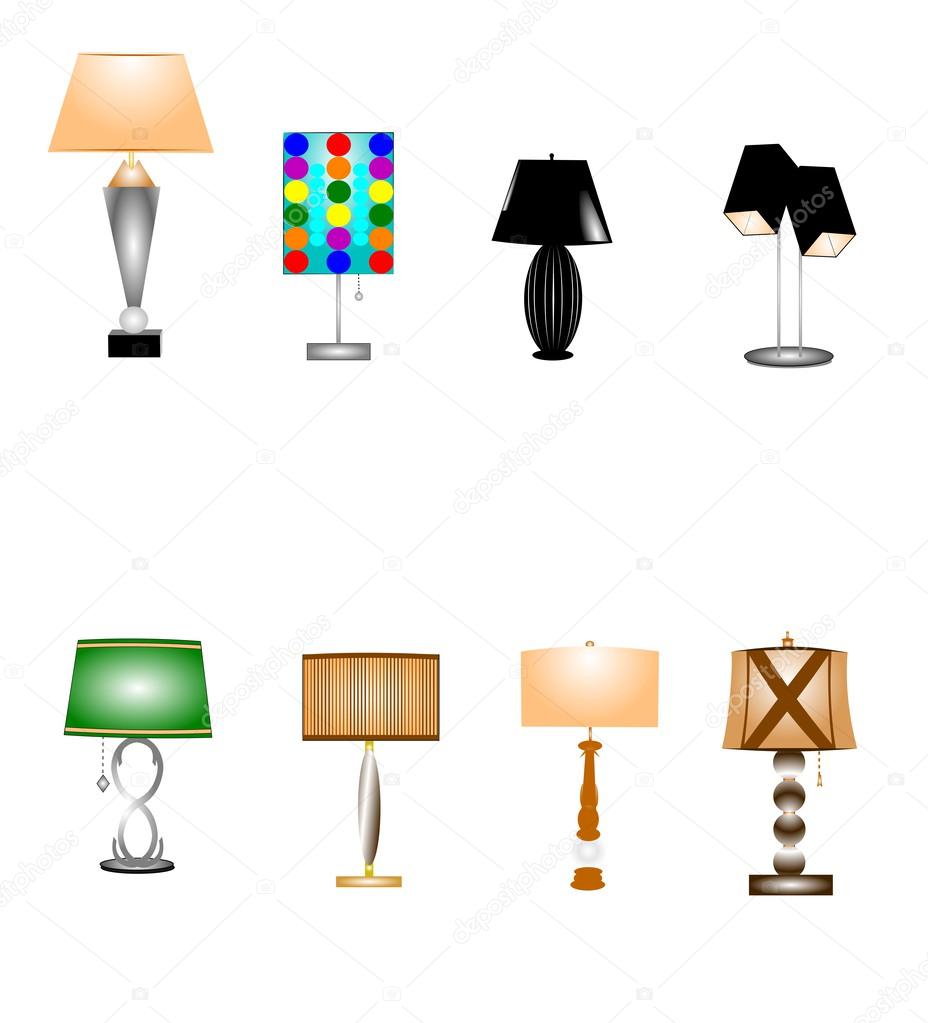 Retro table lamps