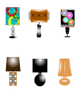 Funky retro lambaları
