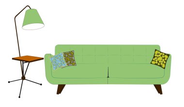 Retro ellili oturma odası