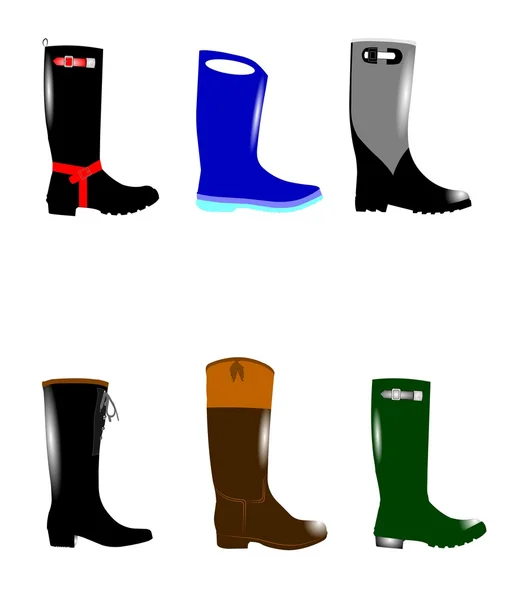 Bottes de pluie — Image vectorielle