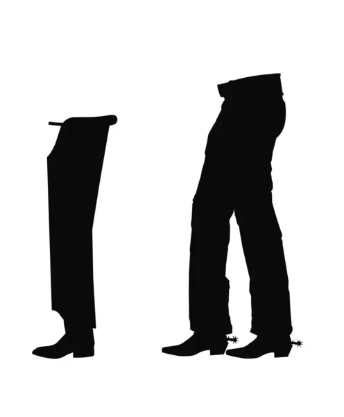 Chaps silhouette — Stock Photo, Image