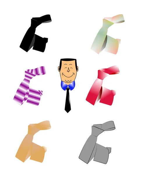 Männer-Krawatte — Stockvektor