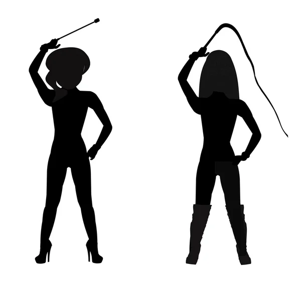 Dommes en silhouette — Image vectorielle