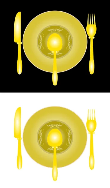 Table setting — Stock Vector