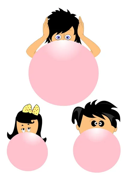 Bubblegum bulle — Image vectorielle