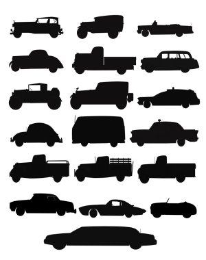 Auto and truck collection clipart