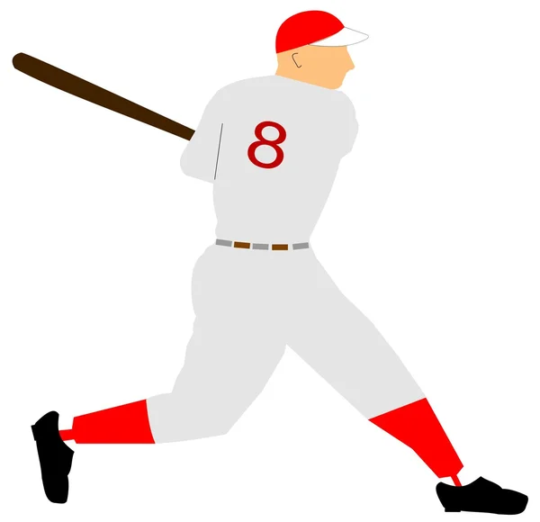 Baseballspieler — Stockvektor