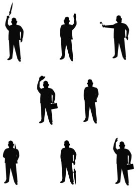 erkek silhouettes