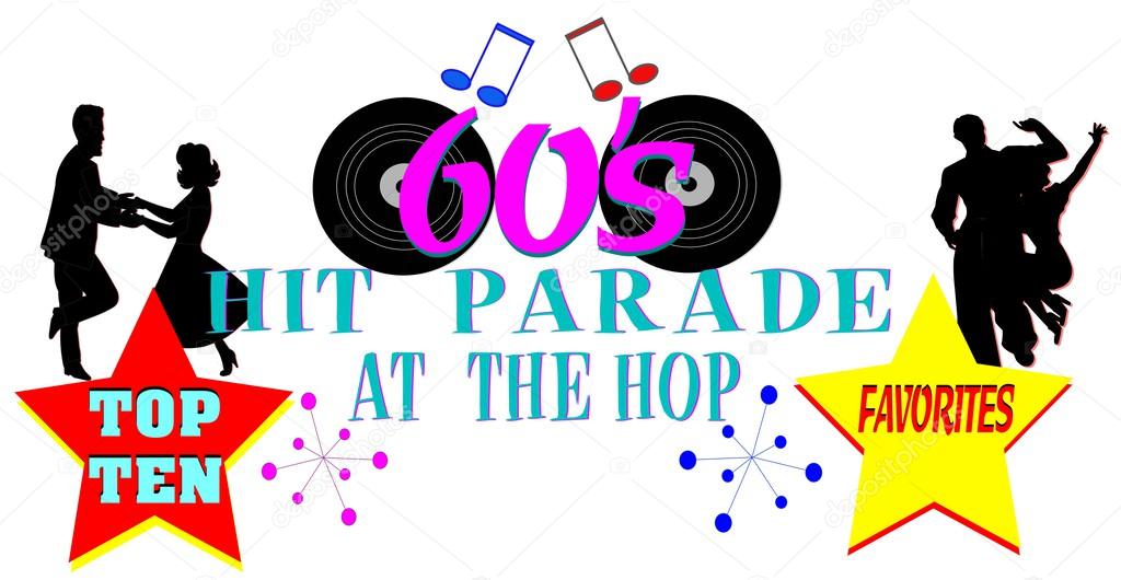 Sixties hit parade background