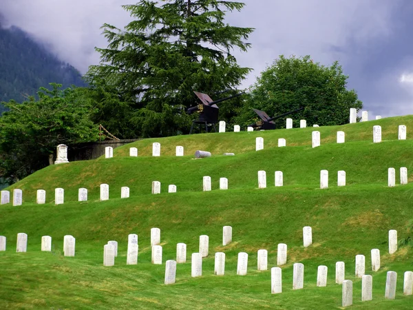 Військове кладовище — стокове фото