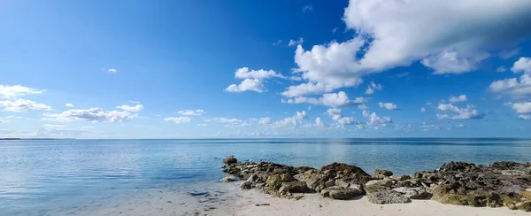 Banner Panoráma Táj Bahamák Partján — Stock Fotó