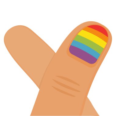 Parmaklarıyla Kore kalp işareti. LGBT kavramı