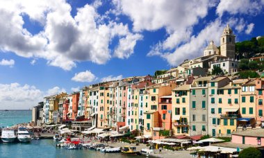                               Porto Venere 'in Picturesque limanı, İtalyan Riviera, Liguria, İtalya.