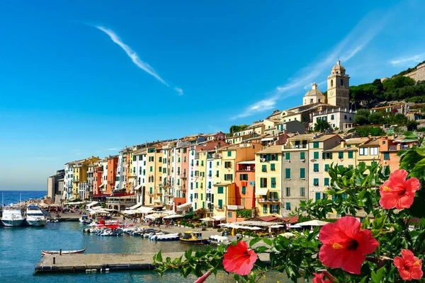 Picturesque Harbor Porto Venere Italian Riviera Liguria — Stock Photo, Image