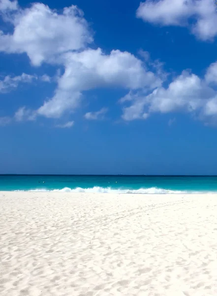 White Sand Caribbean Beach — Fotografie, imagine de stoc