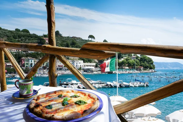 Pizza Místo Itálii Liguria Spezia — Stock fotografie