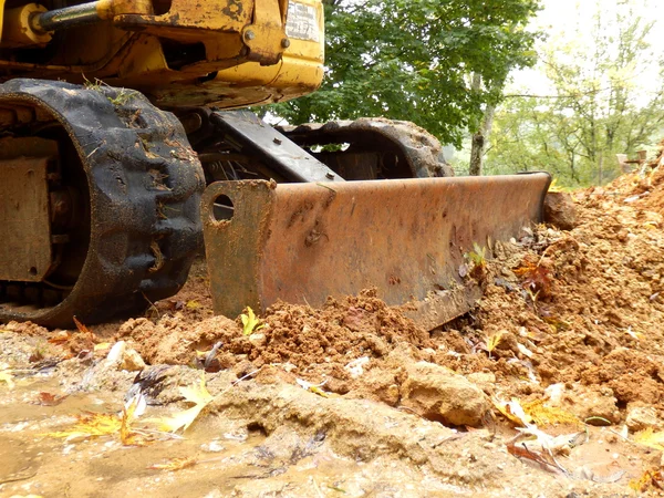 Ekskavator sedang beraksi ! — Stok Foto