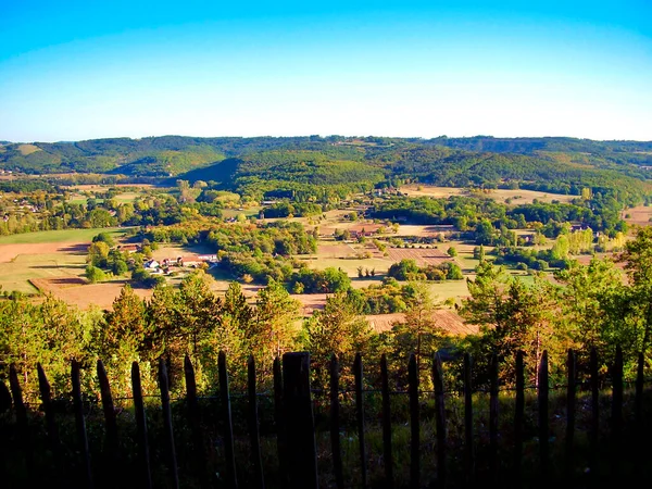 View Vezere Valley Looking Cote Jor Leon Sur Vezere — Stock Photo, Image