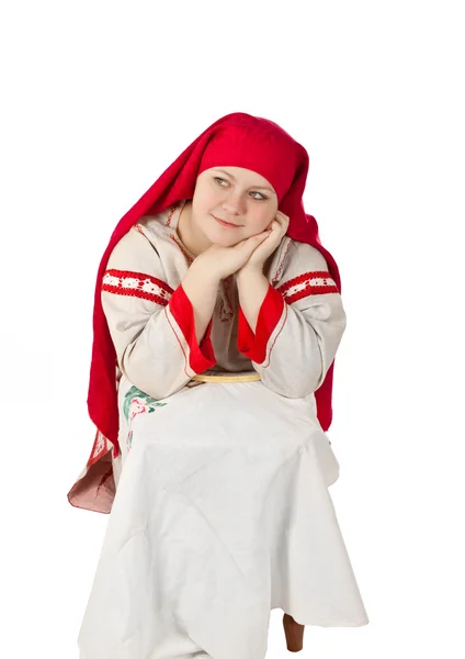 Russian village woman — Stock Photo, Image