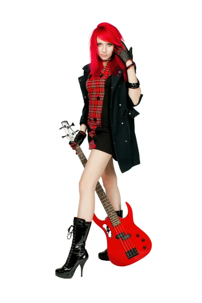 Rocker girl — Stock Photo, Image