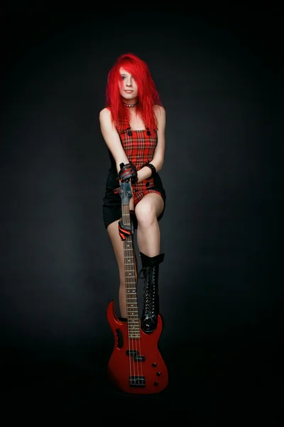 Redhead rockstar — Stock Photo, Image