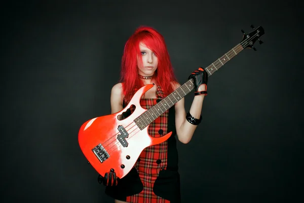 Redhead rockstar — Stock Photo, Image