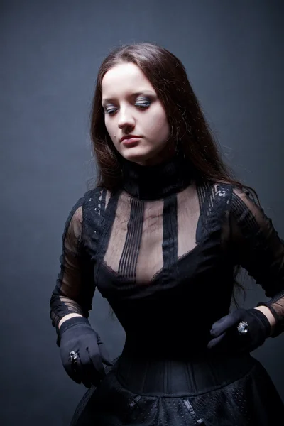 Hübsches Gothic Girl — Stockfoto