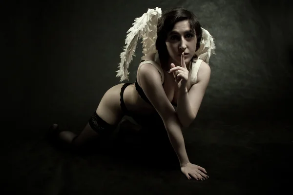 Sexy anioł — Zdjęcie stockowe
