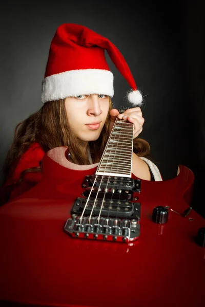 Heavy metal Santa — Stock Photo, Image