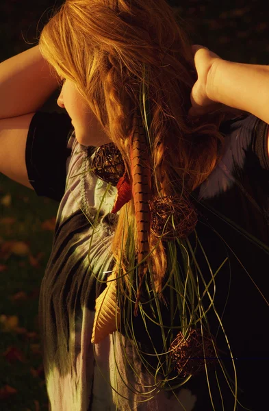 Figlia di fiori — Foto Stock