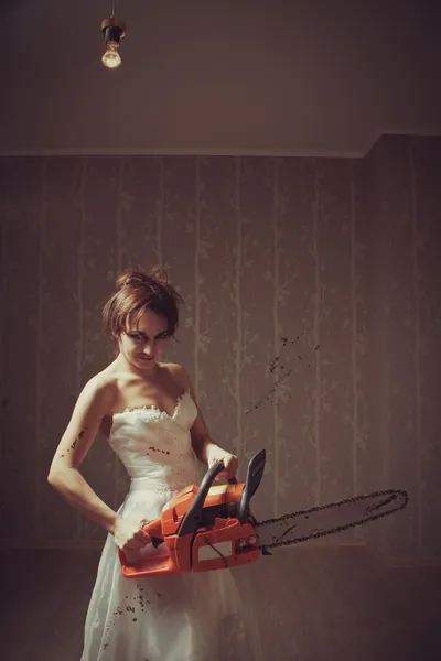 Bloody bride — Stock Photo, Image