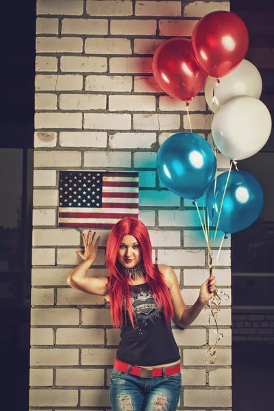 Американская девушка — стоковое фото