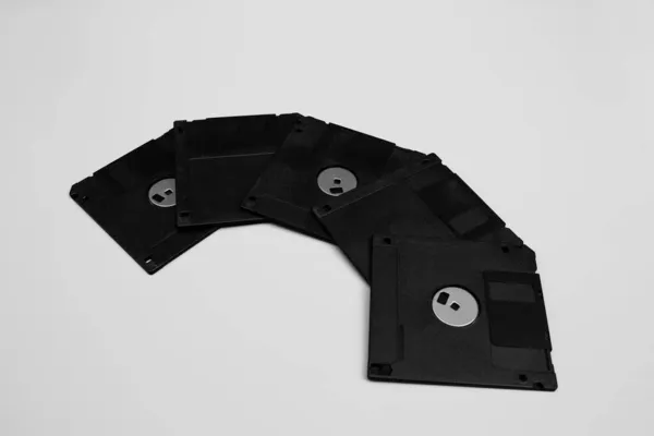 Close Shot Van Stapel Floppy Disks — Stockfoto