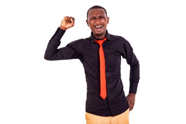 Ağlayan yakışıklı bir iş adamının portresi parmaklıkları kaldırırken.