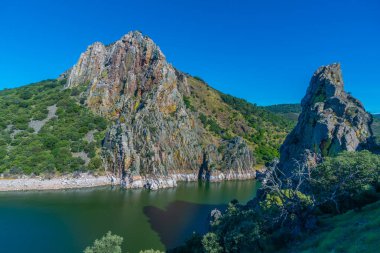 Salto del Gitano İspanya 'daki Monfrague Ulusal Parkı' nda.