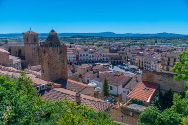 İspanyol kasabası Trujillo 'nun hava manzarası