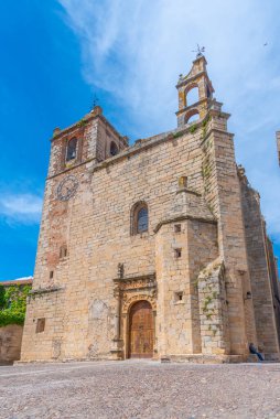 İspanyol kasabası Caceres 'deki Majestic Katedrali