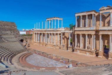 Teatro Romano de Merida, İspanya.