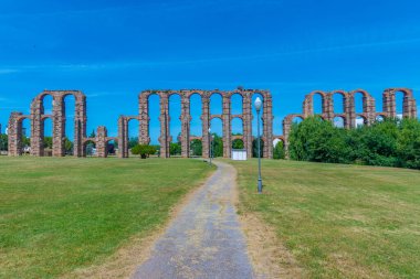 Acueducto de los Milagros İspanyol kenti Merida 'da