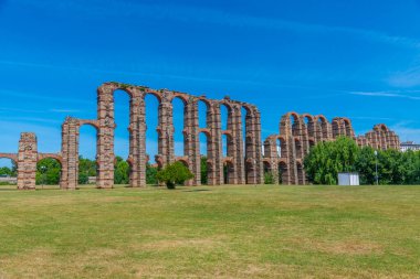 Acueducto de los Milagros İspanyol kenti Merida 'da