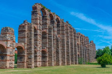 Acueducto de los Milagros İspanyol kenti Merida 'da
