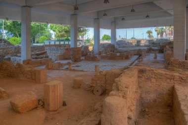 İspanya 'nın Merida kentindeki Moreria Arkeoloji Bölgesi.