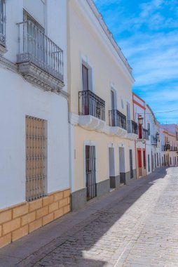 İspanyol şehri Zafra 'daki White Caddesi.