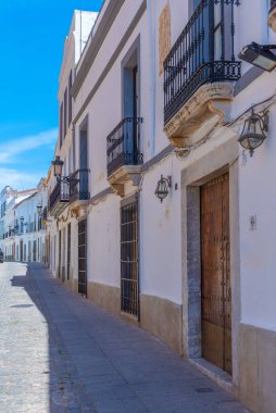 İspanyol şehri Zafra 'daki White Caddesi.