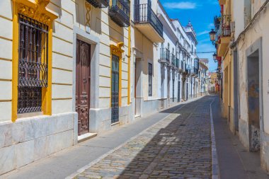 İspanyol şehri Zafra 'daki White Caddesi.