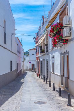 İspanyol şehri Zafra 'daki White Caddesi.