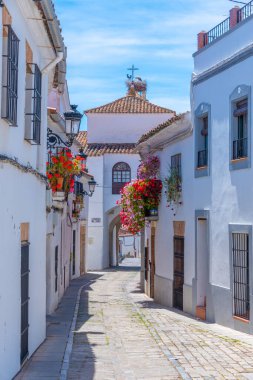 İspanyol şehri Zafra 'daki White Caddesi.